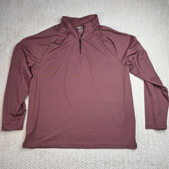 RHONE Other - Rhone Mens XL Quarter Zip Pullover Mauve Performance Long Sleeve Activewear Top